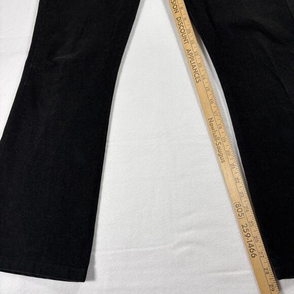 Levi’s 515 Boot Cut Pants Womens 28x29 Black Corduroy Y2K Retro Flare Stitch - Picture 3 of 8